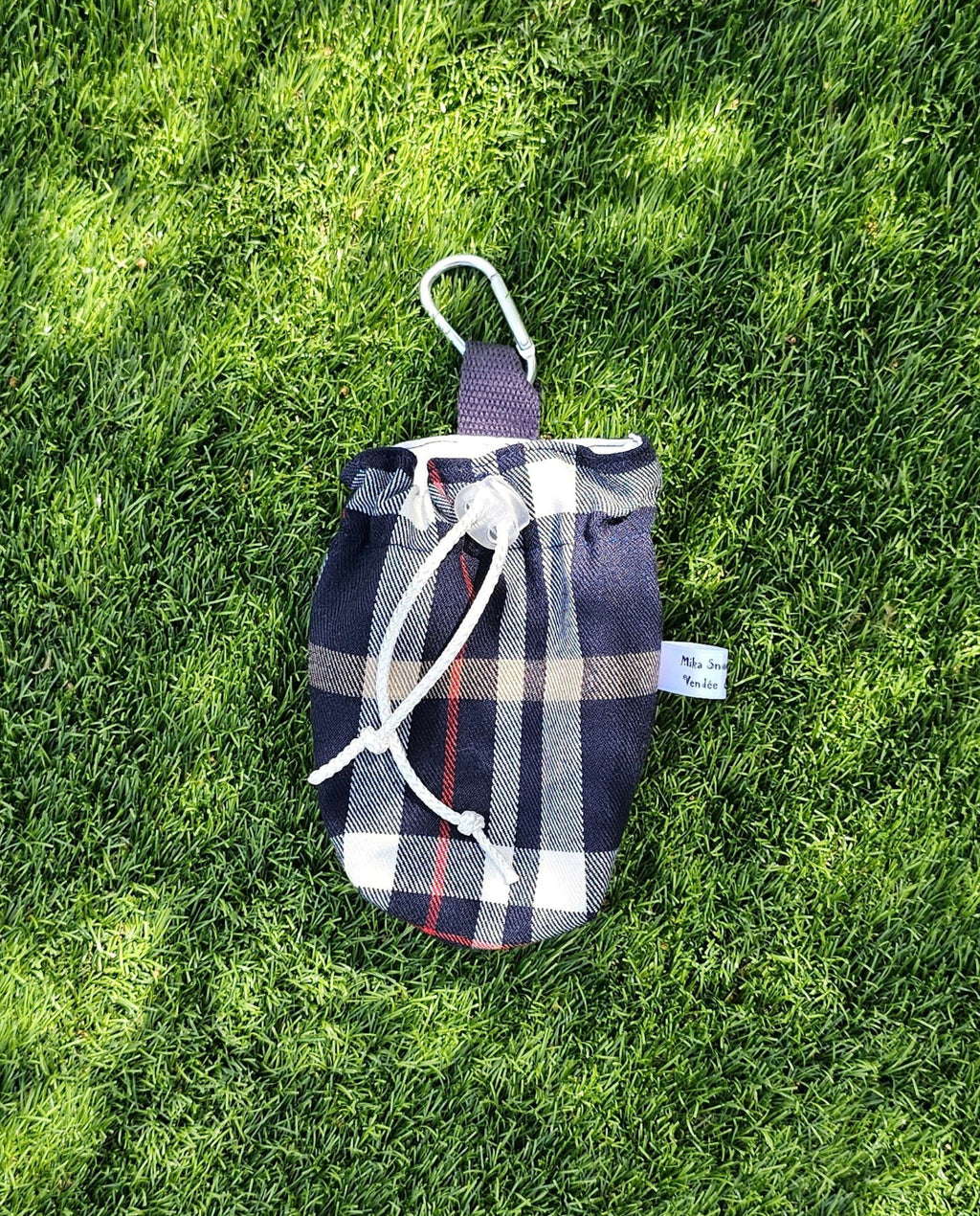Bourse à friandises bleu écossais tartan