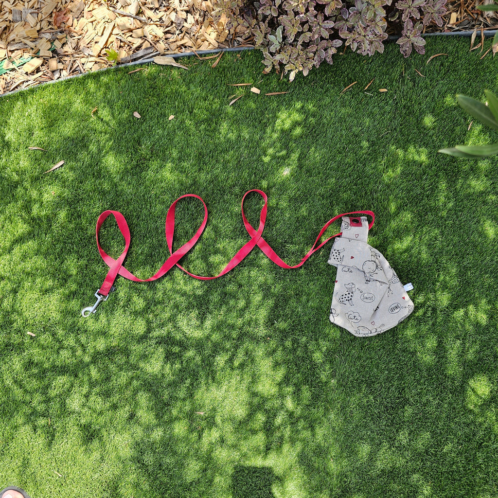 Sac à balade chiens (attache rouge)