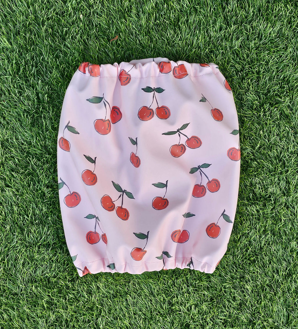 Snood rose avec cerises - imperméable