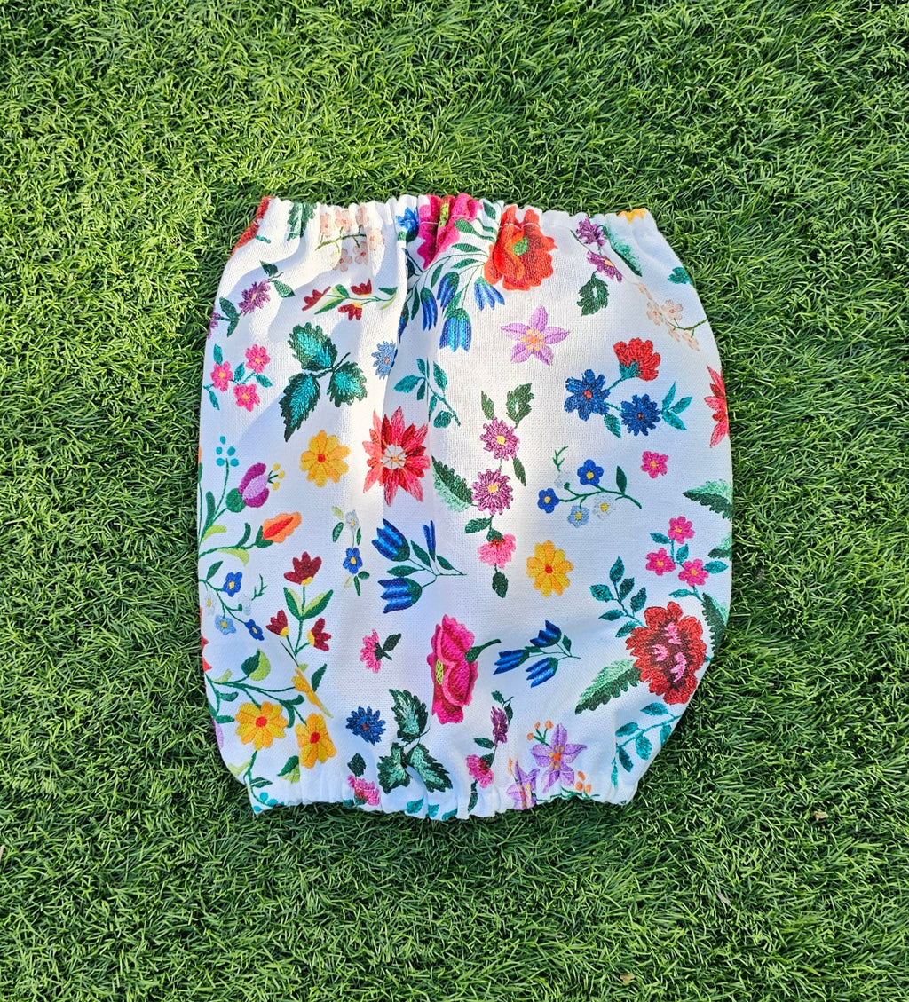 Snood fleurs multicolores - toile de coton