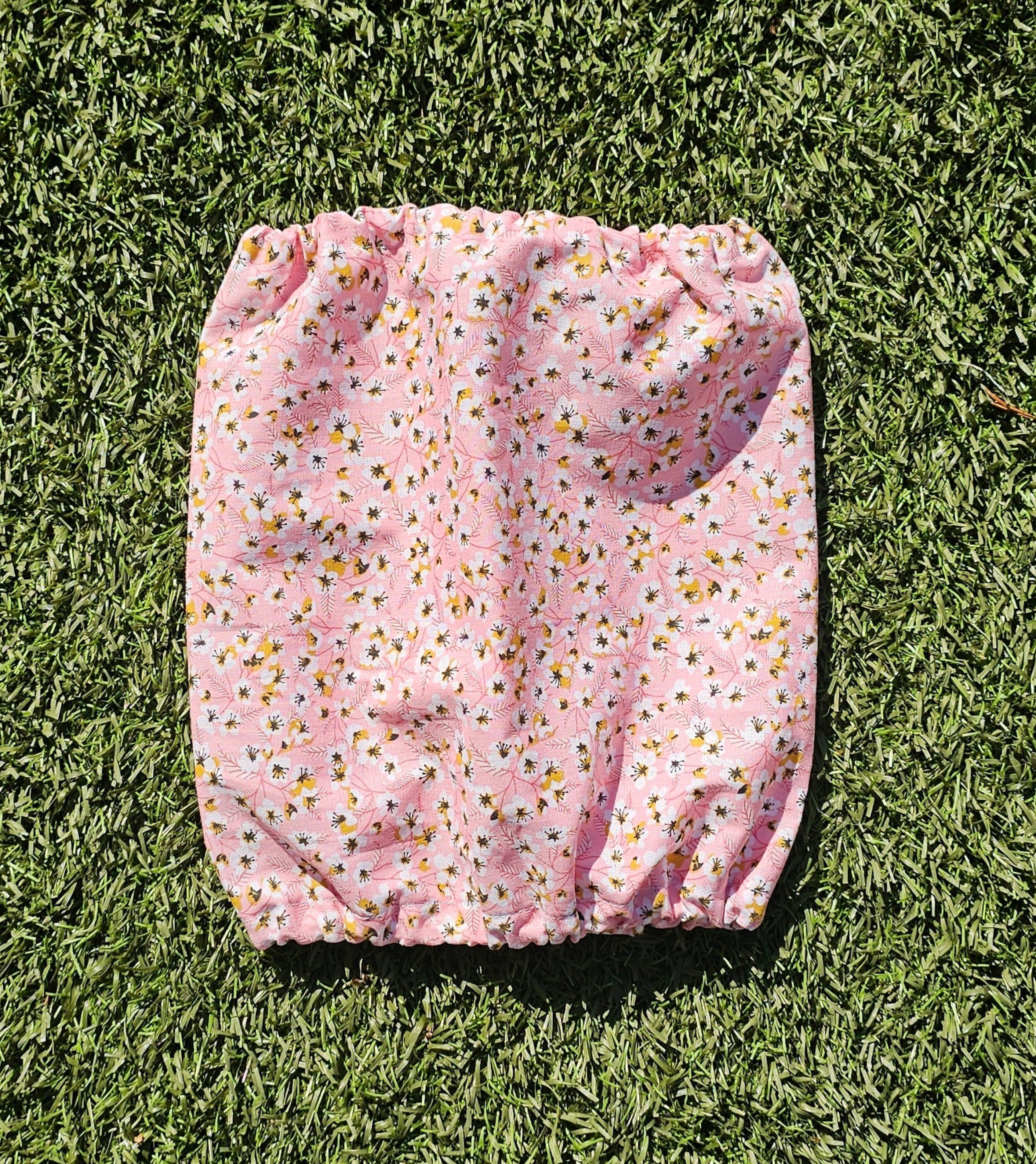 Snood petites fleurs roses - coton