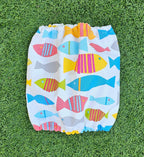 Snood poissons colorés - toile de coton