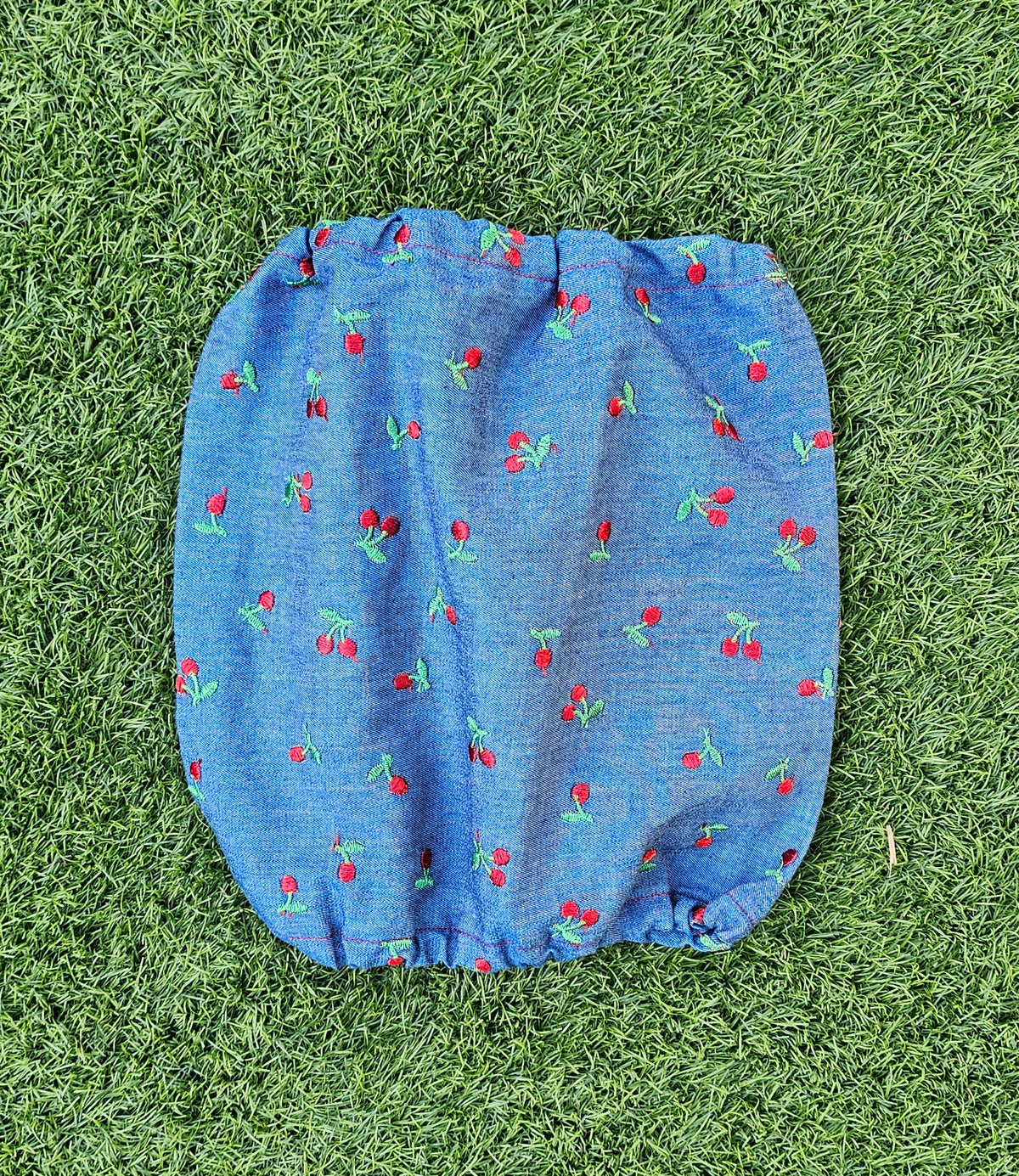 Snood cerises - chambray