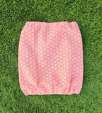 Snood broderie anglaise rose saumoné - coton