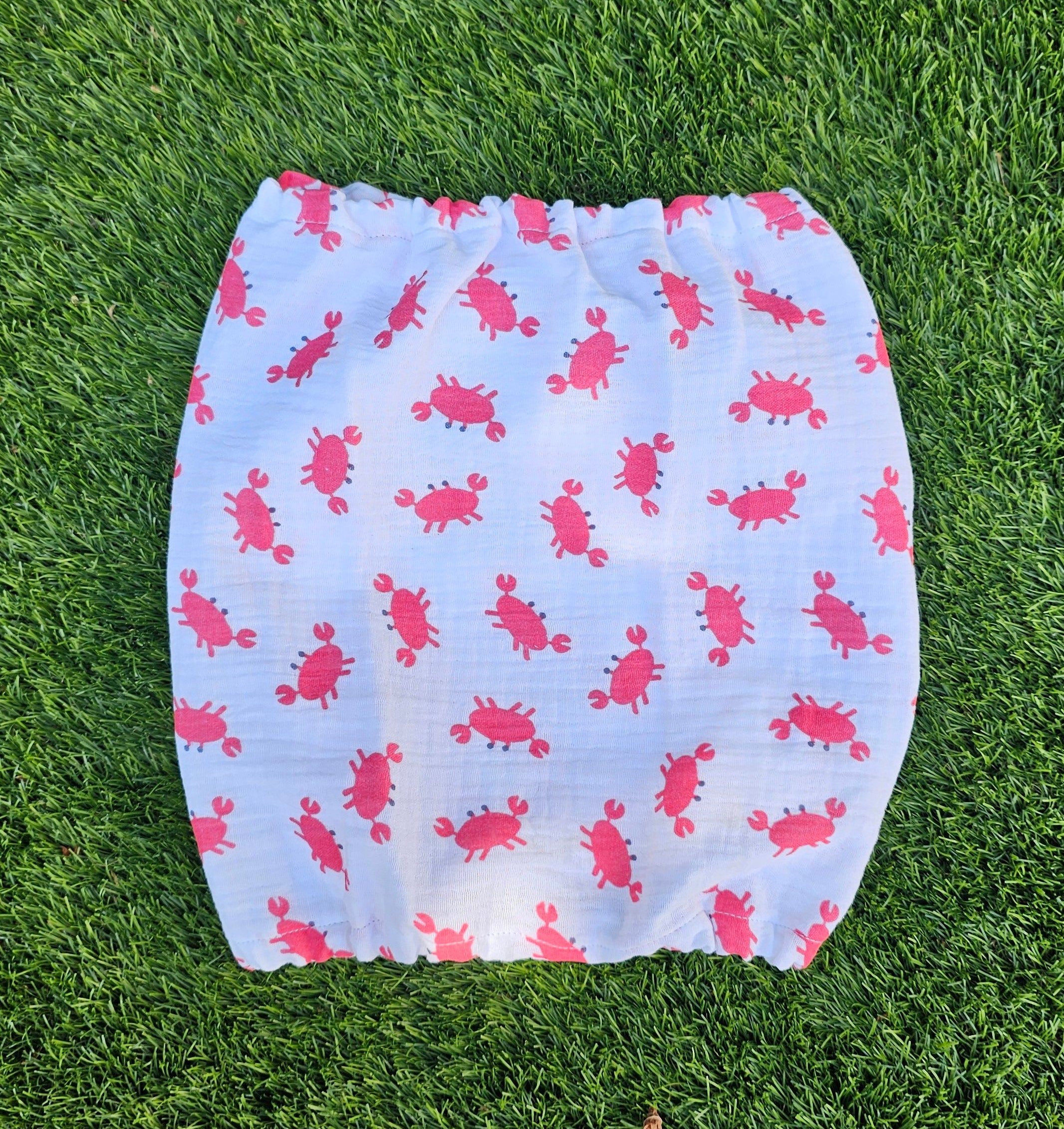 Snood petits crabes - gaze de coton