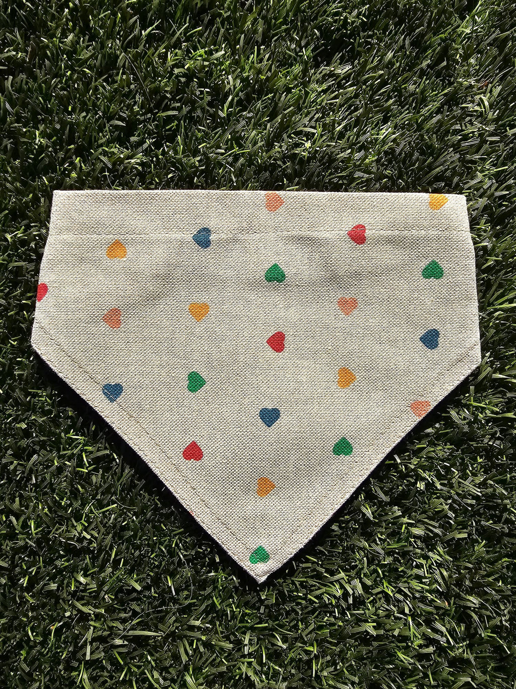 Bandana coeurs multicolores