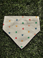 Bandana coeurs multicolores