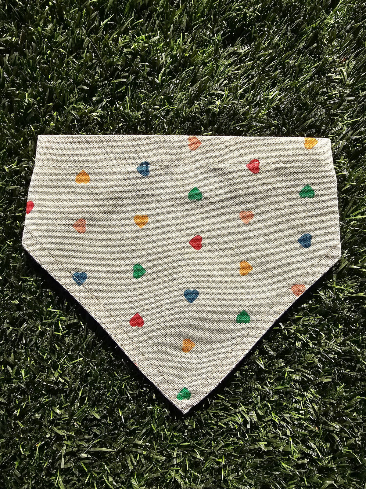 Bandana coeurs multicolores