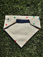 Bandana coeurs multicolores