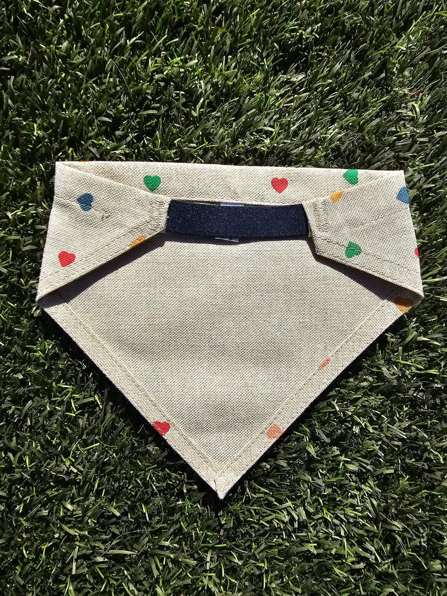 Bandana coeurs multicolores