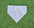 Bandana Roses fond bleu - coton
