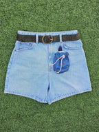 Bourse à friandises cerises chambray