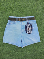Bourse à friandises bleu écossais tartan
