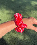 Chouchou bandana rouge - coton