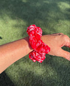 Chouchou bandana rouge - coton