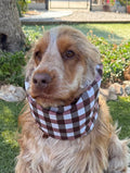 Snood vichy marron - imperméable
