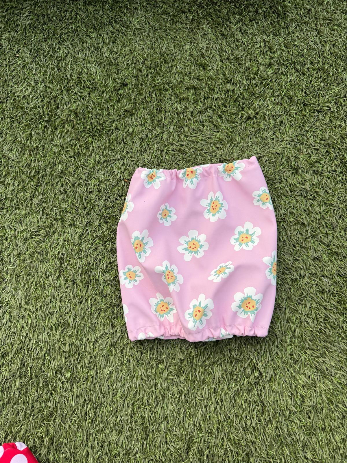Snood rose fleuris - imperméable
