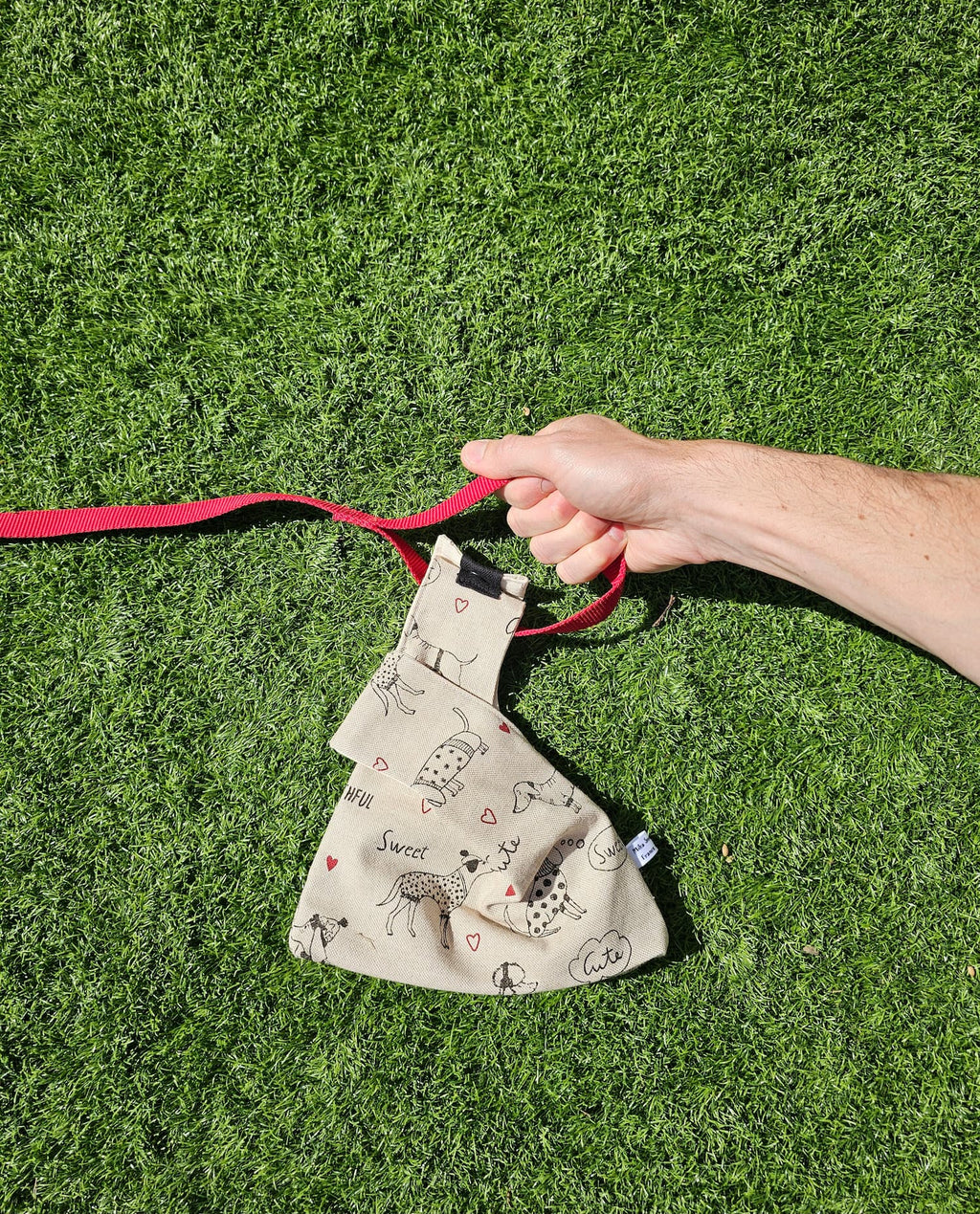 Sac à balade chiens (attache noire)