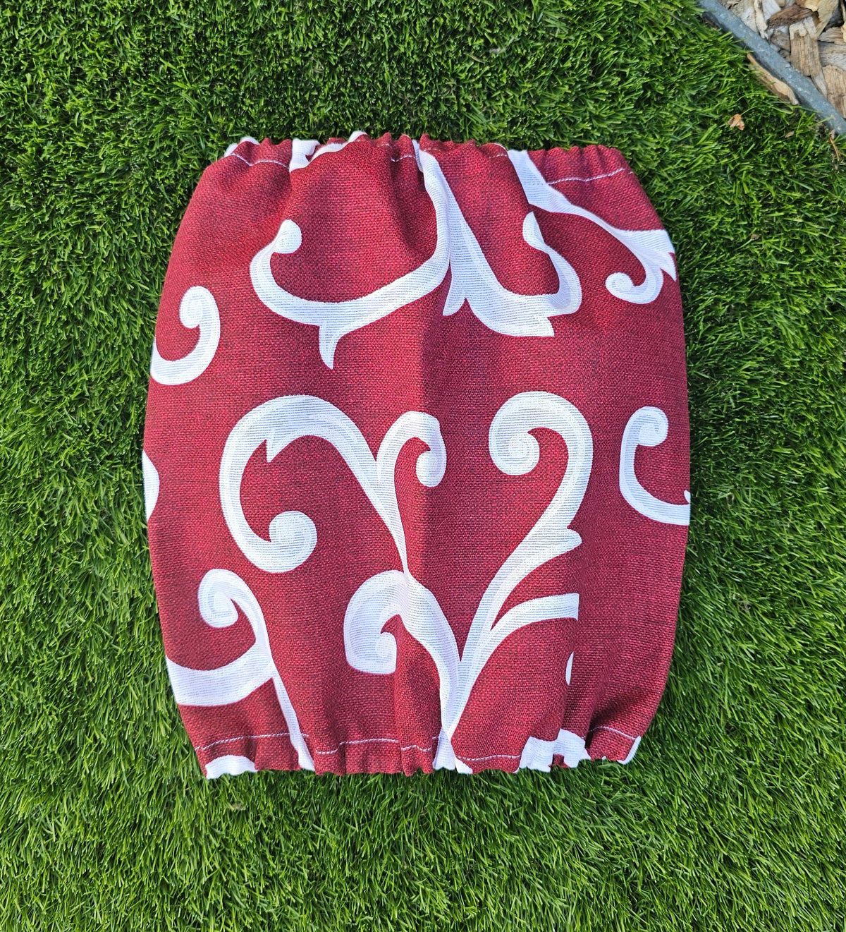 Snood arabesques bordeaux - toile de coton