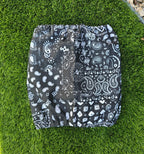 Snood bandana noir - coton
