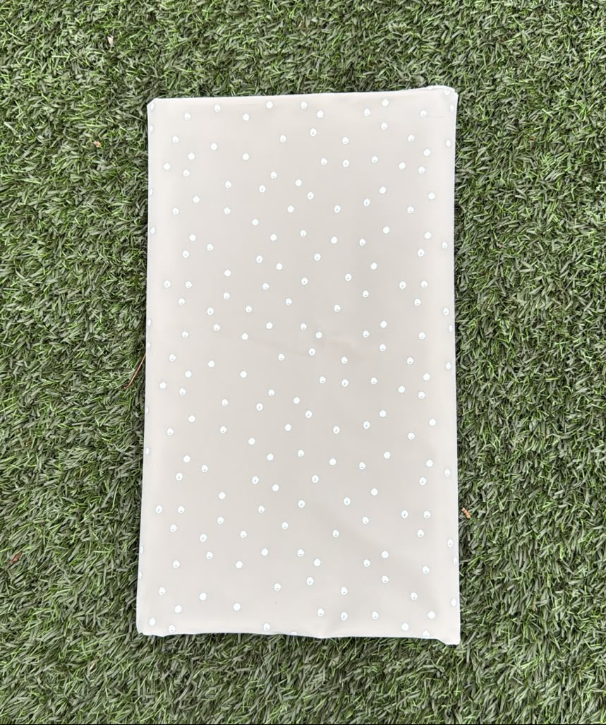 Snood beige à pois blancs - imperméable