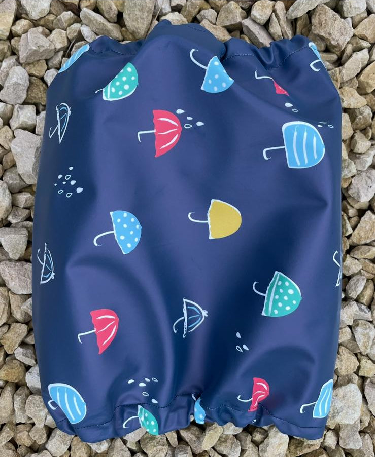 Snood bleu avec parapluies - imperméable