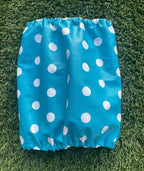 Snood bleu à pois blancs - imperméable