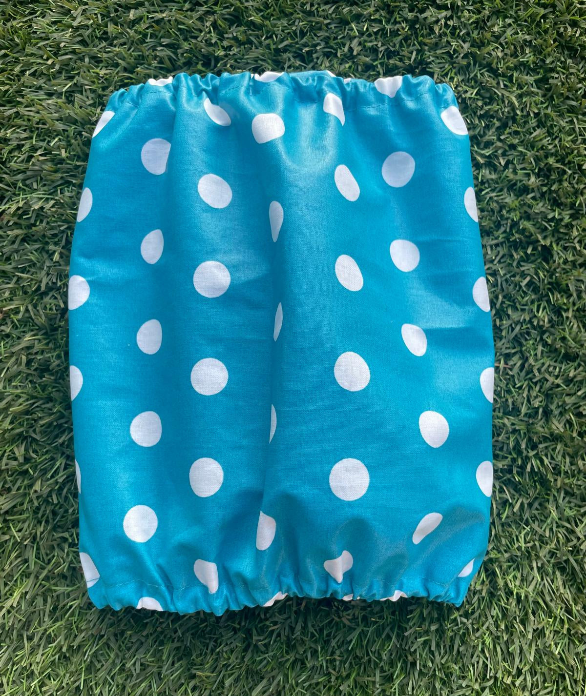 Snood bleu à pois blancs - imperméable