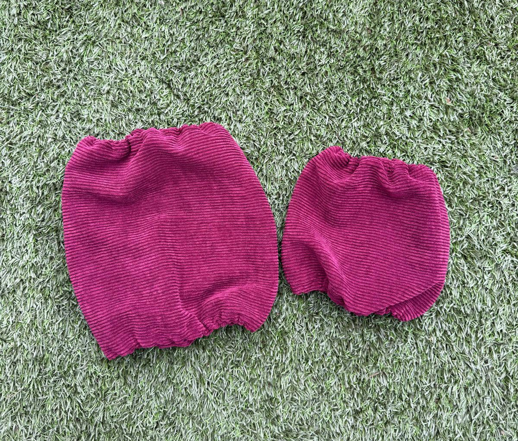 Snood bordeaux - velours côtelé