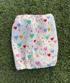 Snood coeurs multicolores - gaze de coton