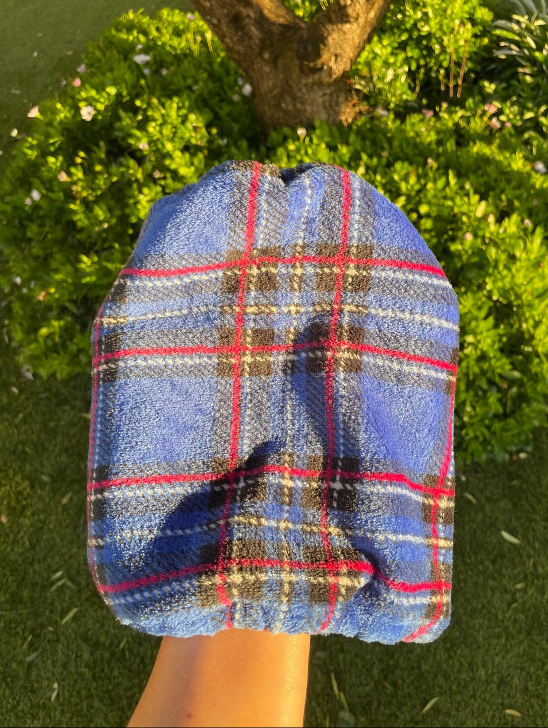 Snood écossais bleu - polaire