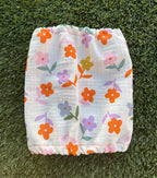 Snood fleuri - gaze de coton