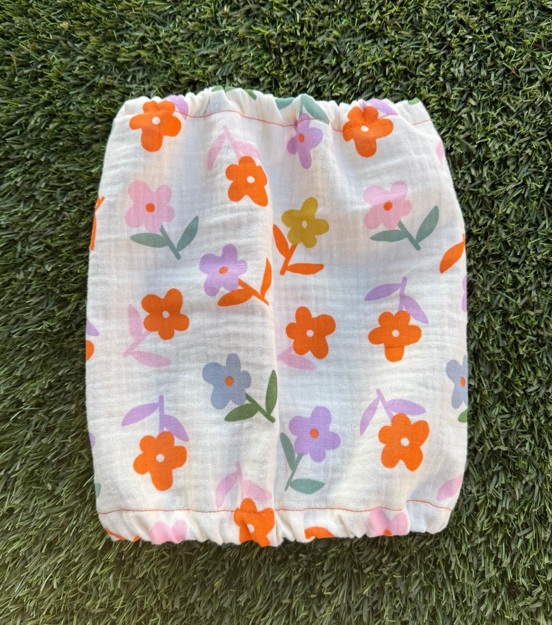 Snood fleuri - gaze de coton
