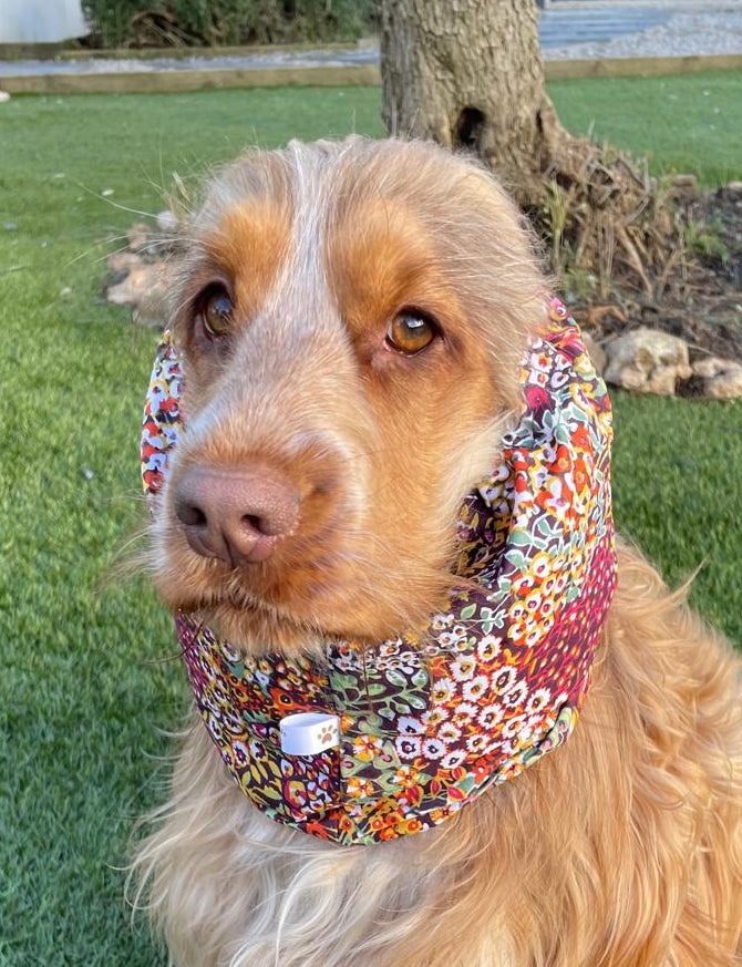 Snood fleuris - coton