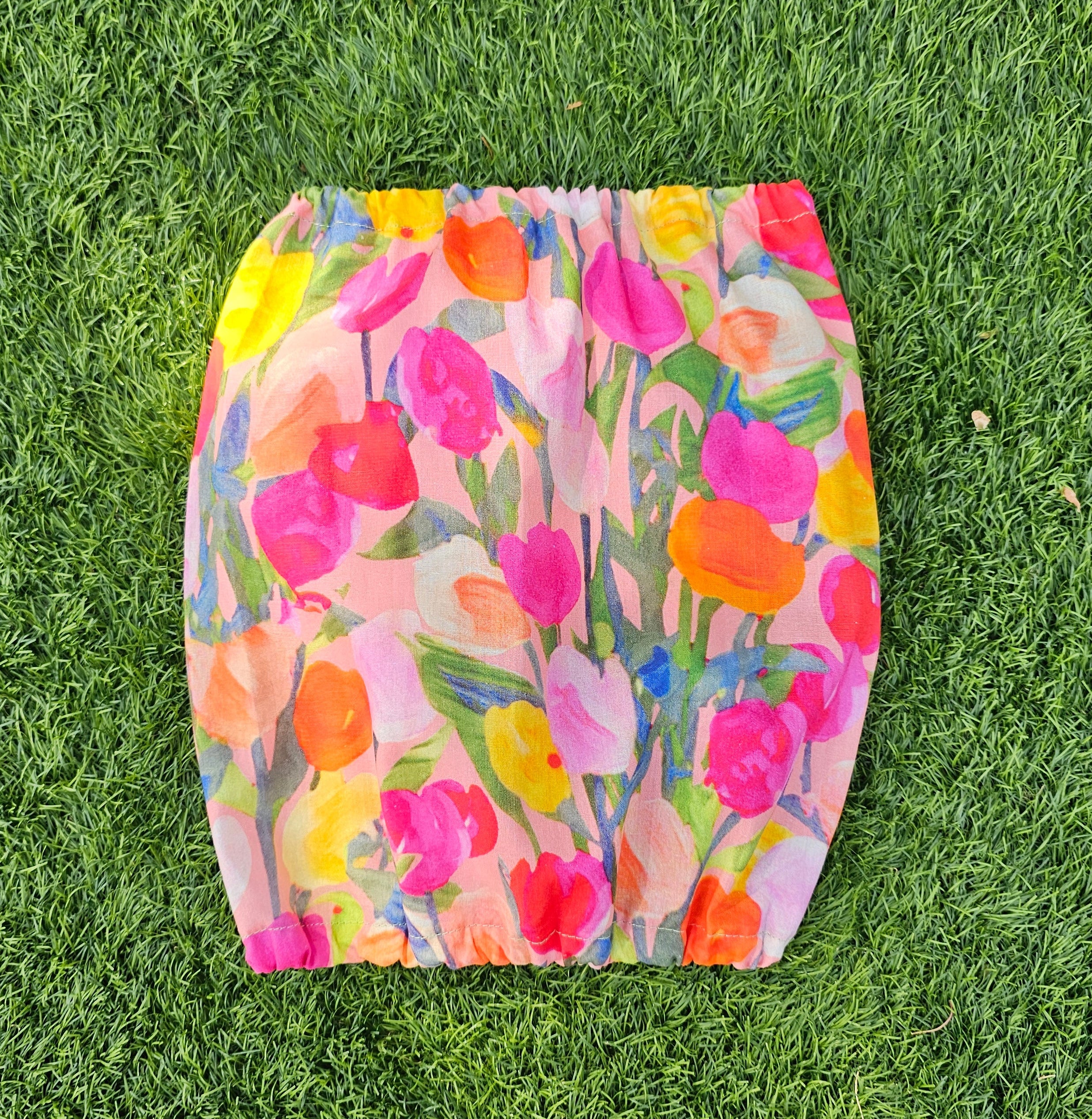 Snood fleurs multicolores - popeline