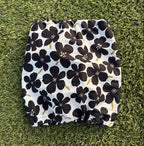Snood fleurs noires - coton