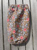 Snood fleurs roses et bleues - coton