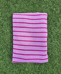 Snood grooming rayé violet - éponge