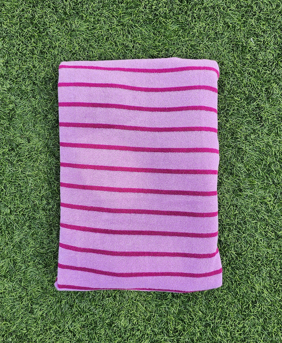 Snood grooming rayé violet - éponge