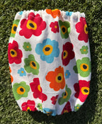 Snood grosses fleurs multicolores - toile de coton