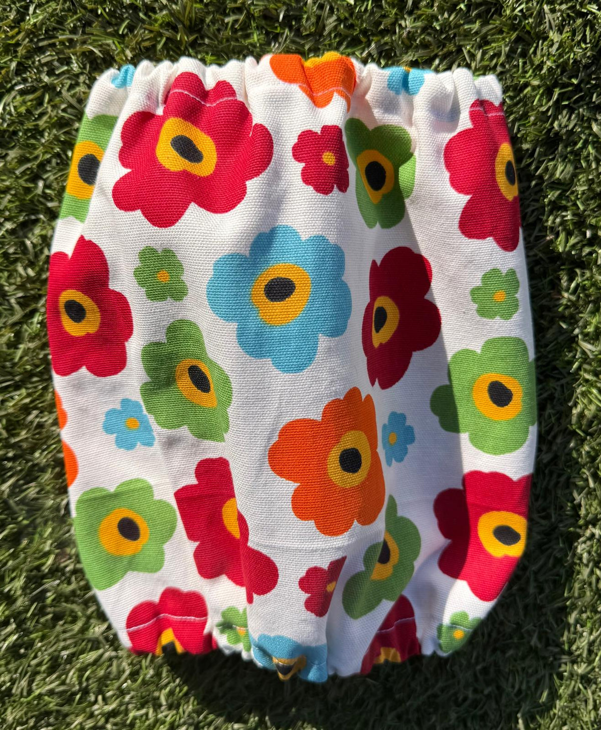 Snood grosses fleurs multicolores - toile de coton