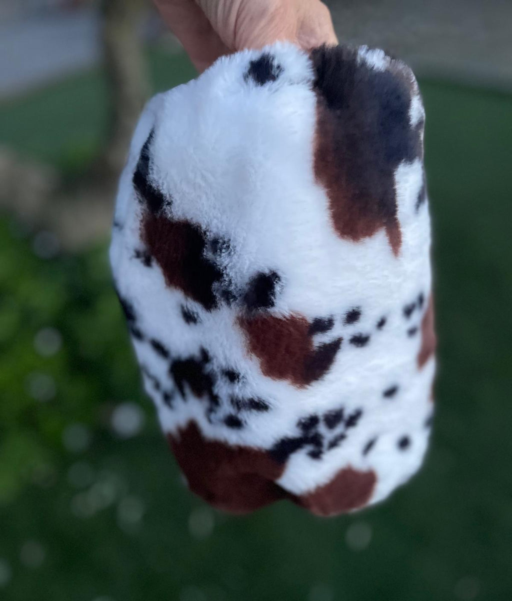Snood imprimé vache - fausse fourure