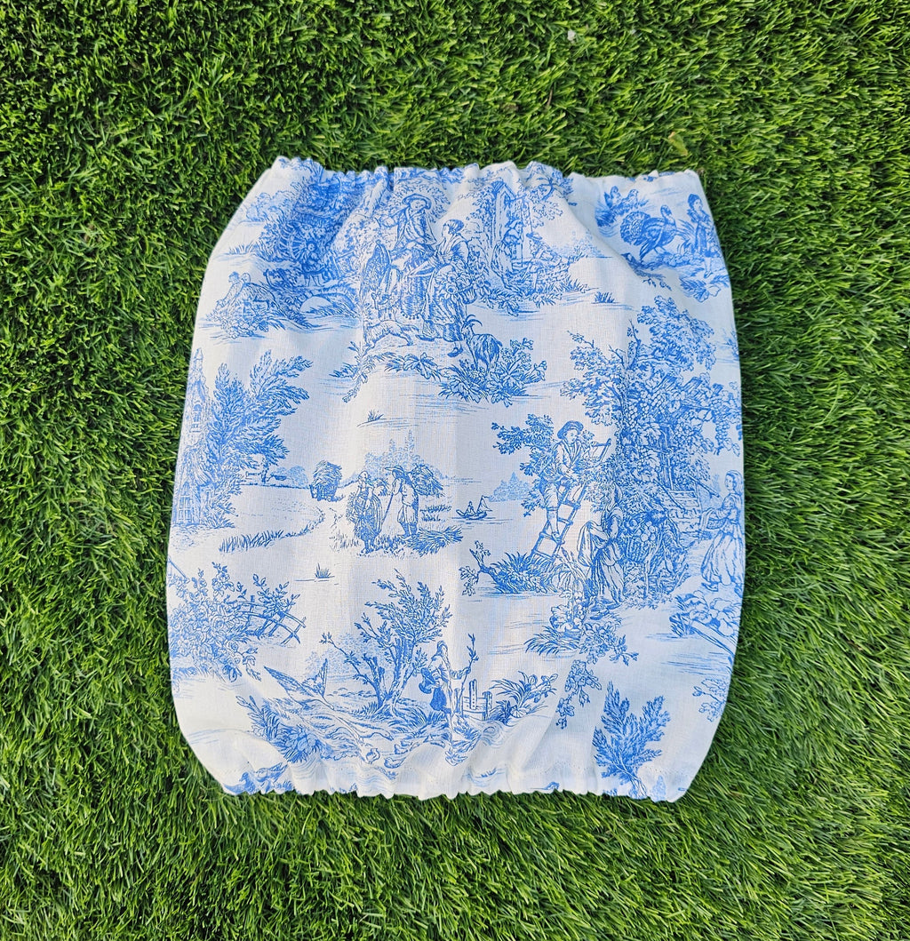 Snood jouy bleu - coton