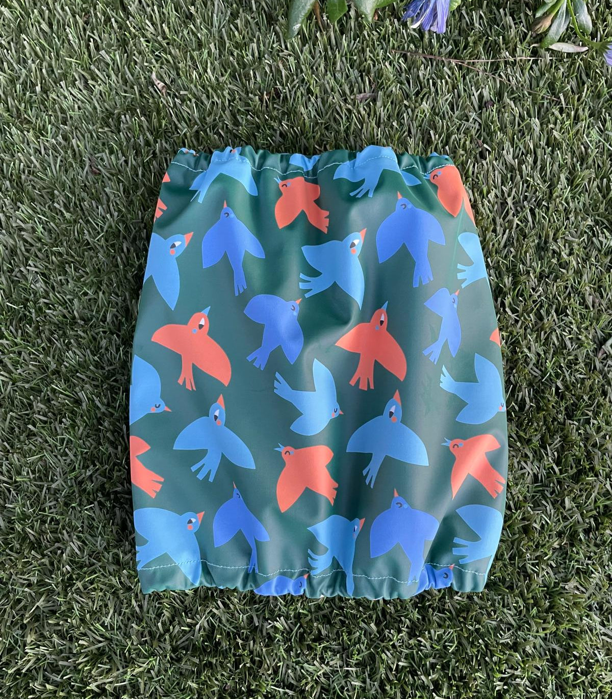 Snood kaki oiseaux colorés - imperméable