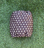 Snood marron à pois - matelassé