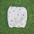 Snood petites fleurs brodées - gaze de coton