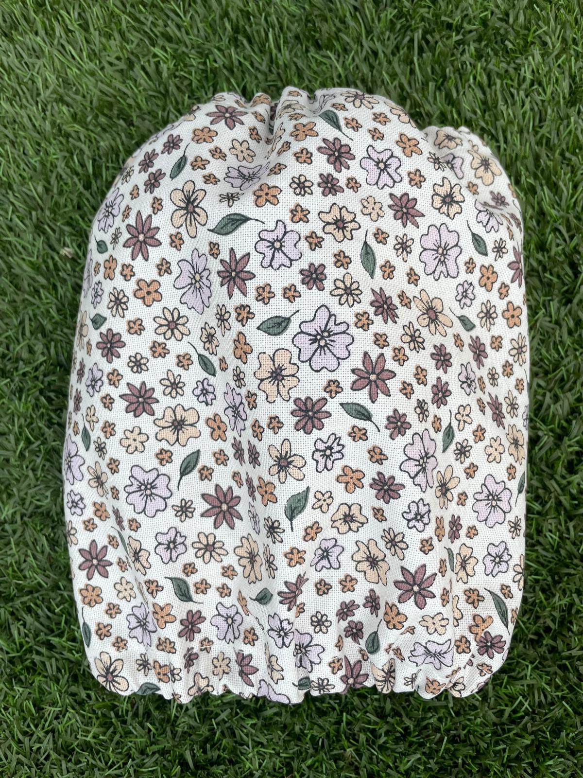 Snood petites fleurs couleurs d'automne - toile de coton