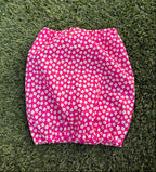 Snood petites fleurs roses fuchsia - coton