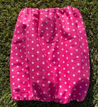 Snood à pois fuchsia - coton