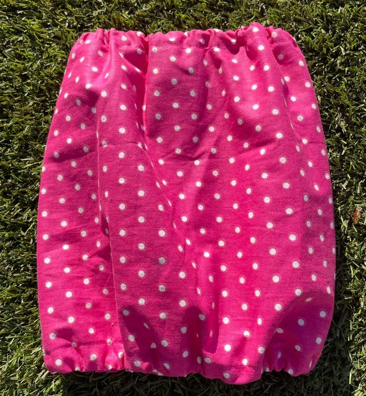 Snood à pois fuchsia - coton